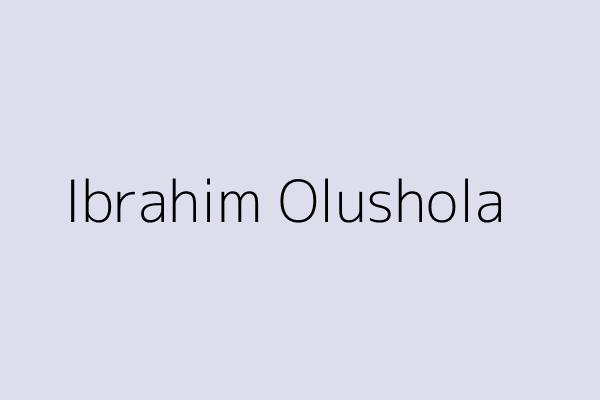 Ibrahim Olushola